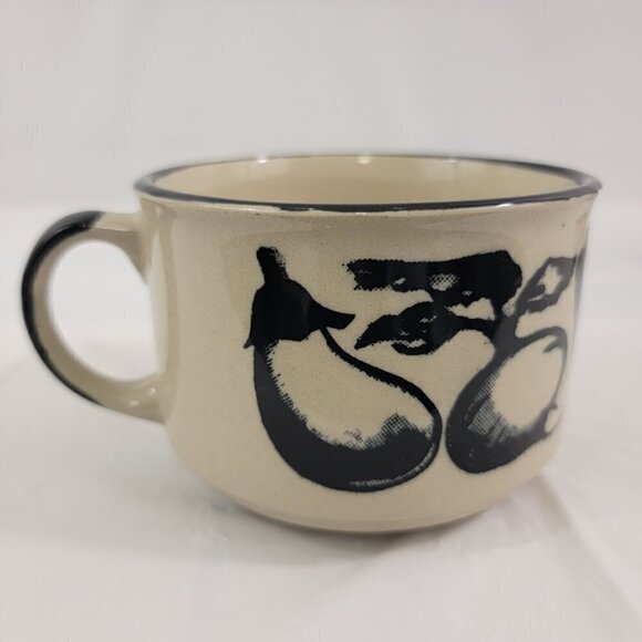 Stackable Soup Mugs - Stoneware Vegetable Soup Stew Chili 16 Oz Mugs – Set of 2 - Picture 9 of 16